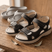 Black Sandals + Grey Slides