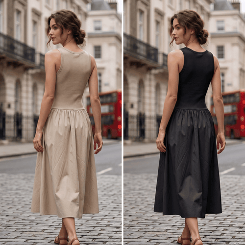 Drop-Waist Midi Dress | Buy 1 Get 1 Free Twin Pack