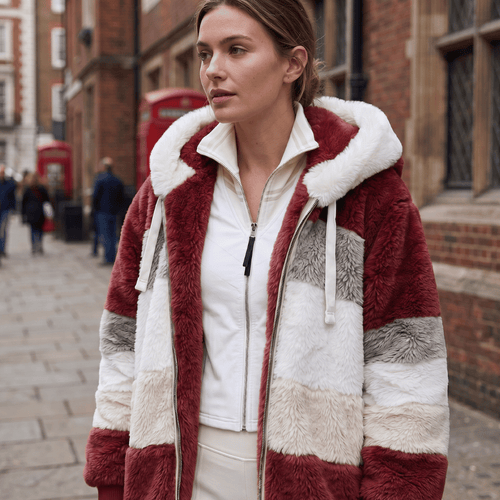 Luxe Cloud Faux Fur Zip Hoodie