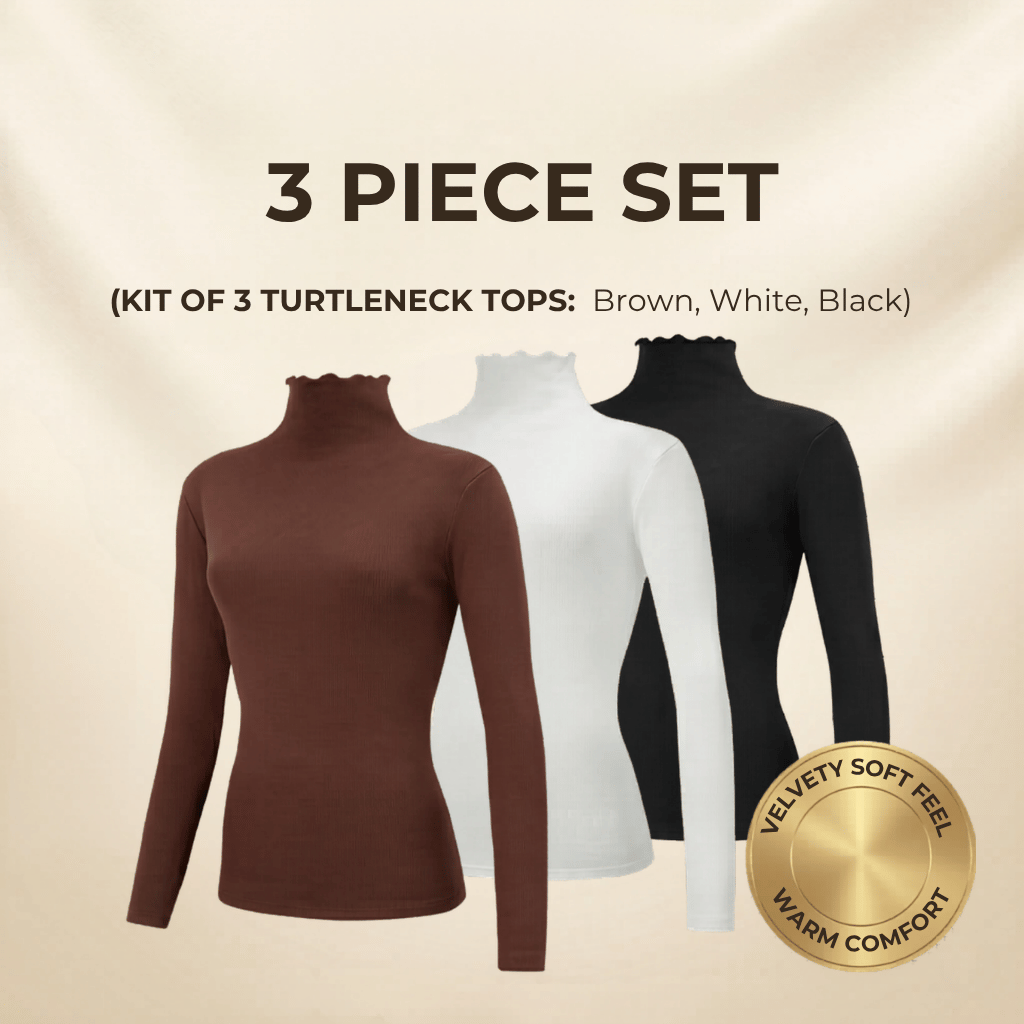 Premium Fleece-Lined Ruffle Top – 3 Piece Set